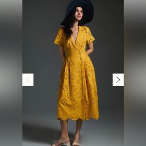 Anthropologie Eyelet Dress
